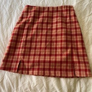 Brandy Melville plaid skirt